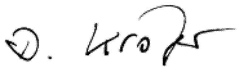 Unterschrift Dieter Kröger