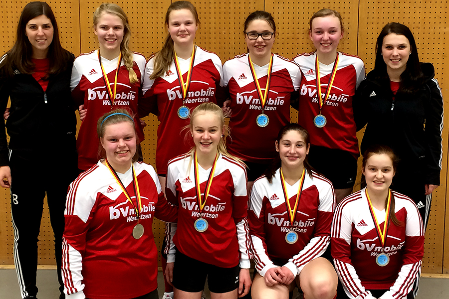 Hinten von links: Trainerin Kathrin Gahrmann, Andrea Schröder, Johanna Müller, Celine Brey, Celine Riggers, Trainerin Frederike Riggers Vorne von links: Marina Hudaff, Lara Borchers, Samantha Fischer, Lara Bokelmann. Hinten von links: Trainerin Kathrin Gahrmann, Andrea Schröder, Johanna Müller, Celine Brey, Celine Riggers, Trainerin Frederike Riggers Vorne von links: Marina Hudaff, Lara Borchers, Samantha Fischer, Lara Bokelmann.